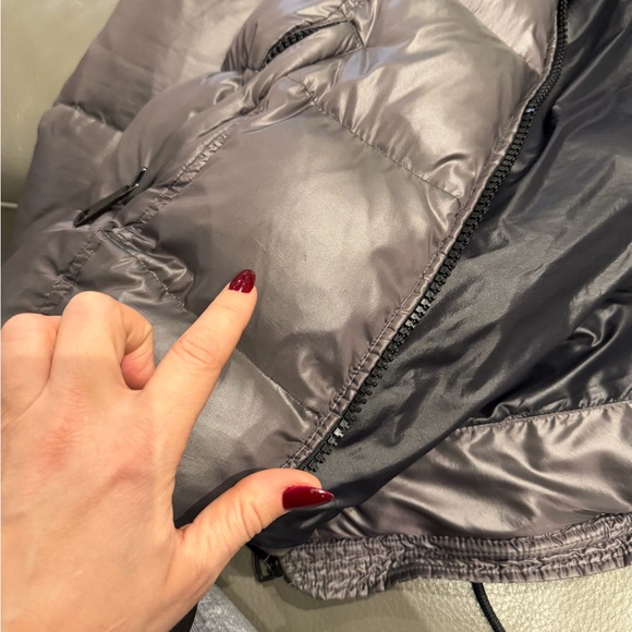 SAM. Metallic Gray Puffer Jacket $650 retail - Picture 8 of 11